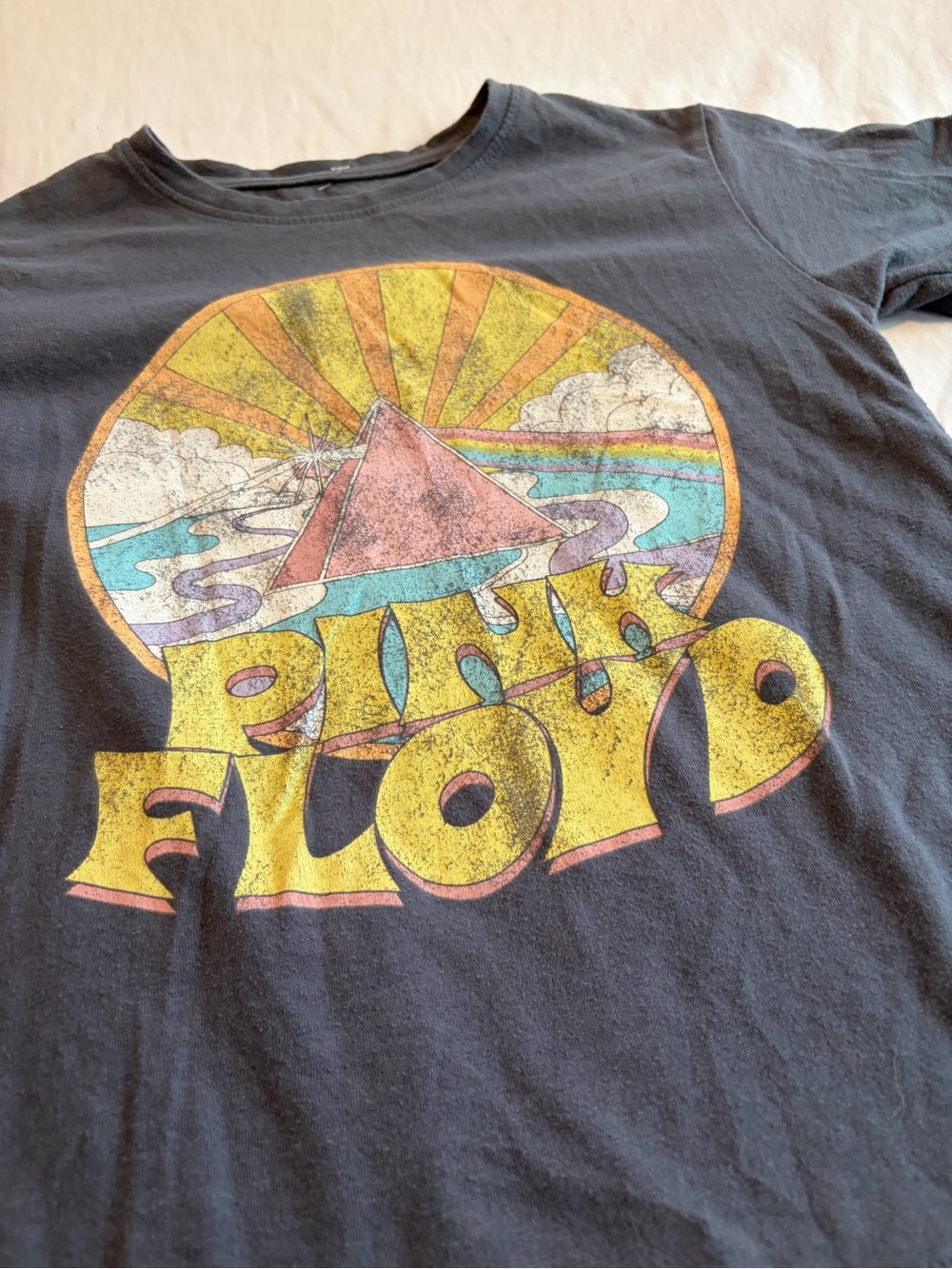 Pink Floyd Kids Gray Short Sleeve T-Shirt Size 6-6X